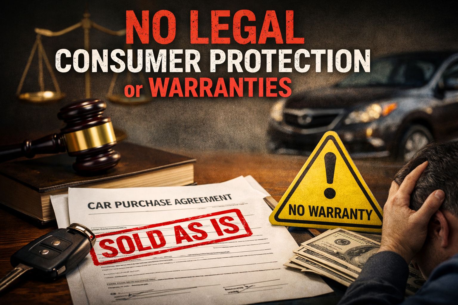 No Legal Consumer Protection or Warranties
