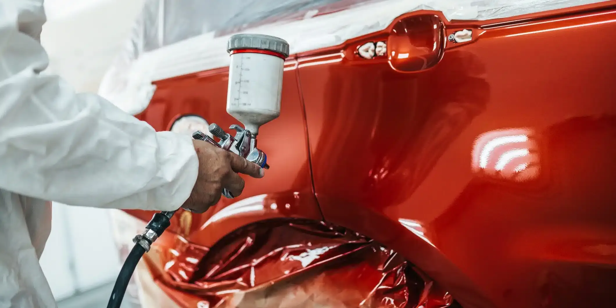 Professional automotive painting process