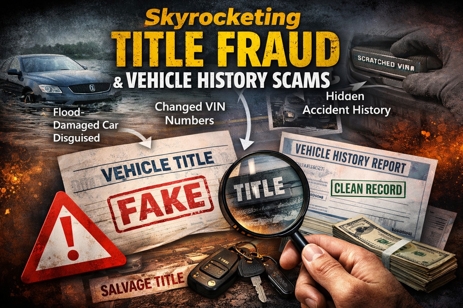 Skyrocketing Title Fraud and Vehicle History Scams