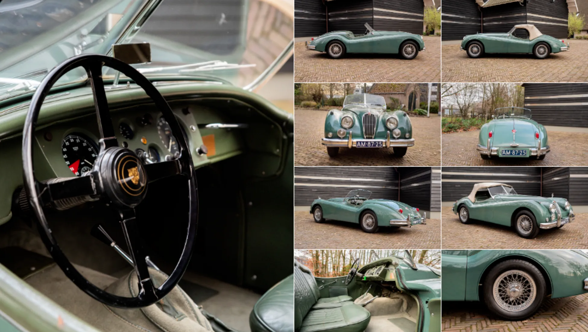 Vintage collectible Jaguar XK120 Roadster