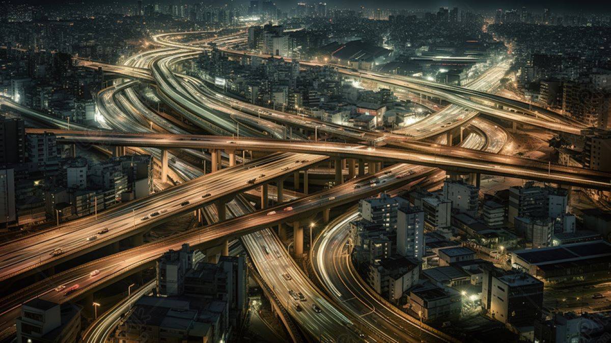 city traffic pattern