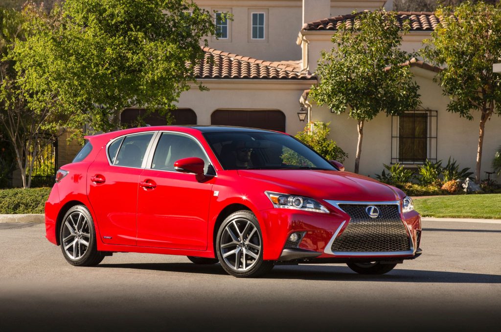 2015 lexus ct 200h f sport front three quarters
