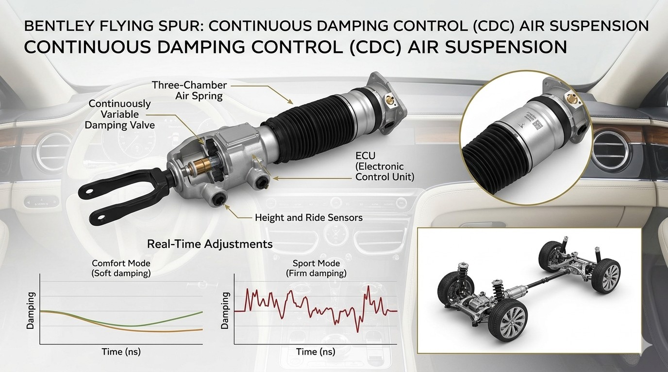 Bentley Flying Spur Continuous Damping Control Air Suspension