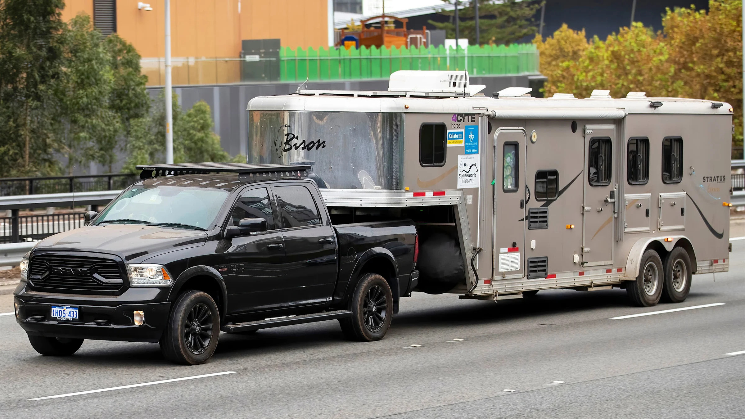 Black 2018 RAM 1500 Sport pickup truck