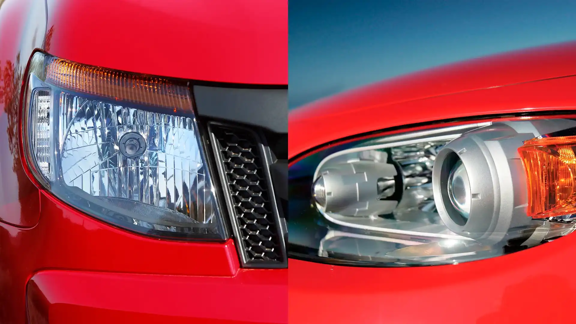 Close up headlight designs comparison