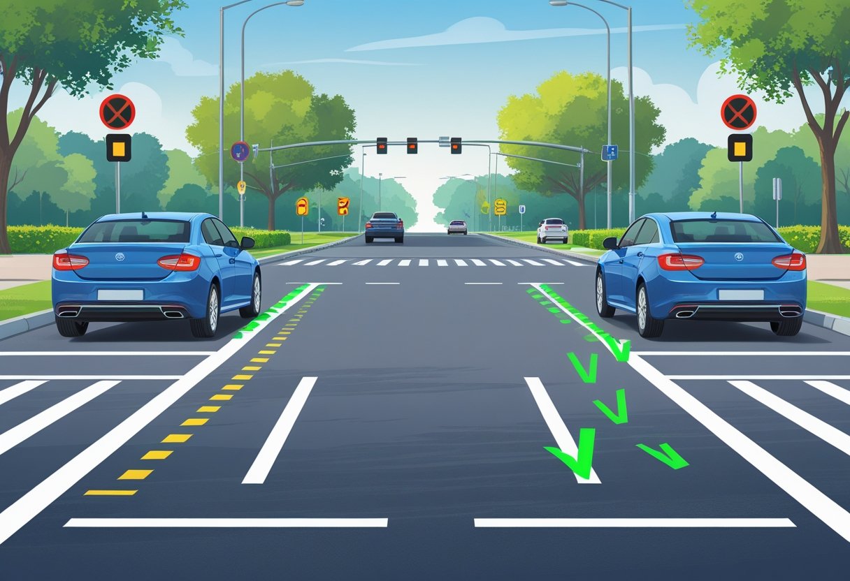 Traffic regulations and lane markings