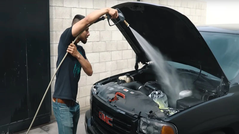 Use a Low Pressure Water Rinse Instead of a High Pressure Washer Use a Low Pressure Water Rinse Instead of a High Pressure Washer