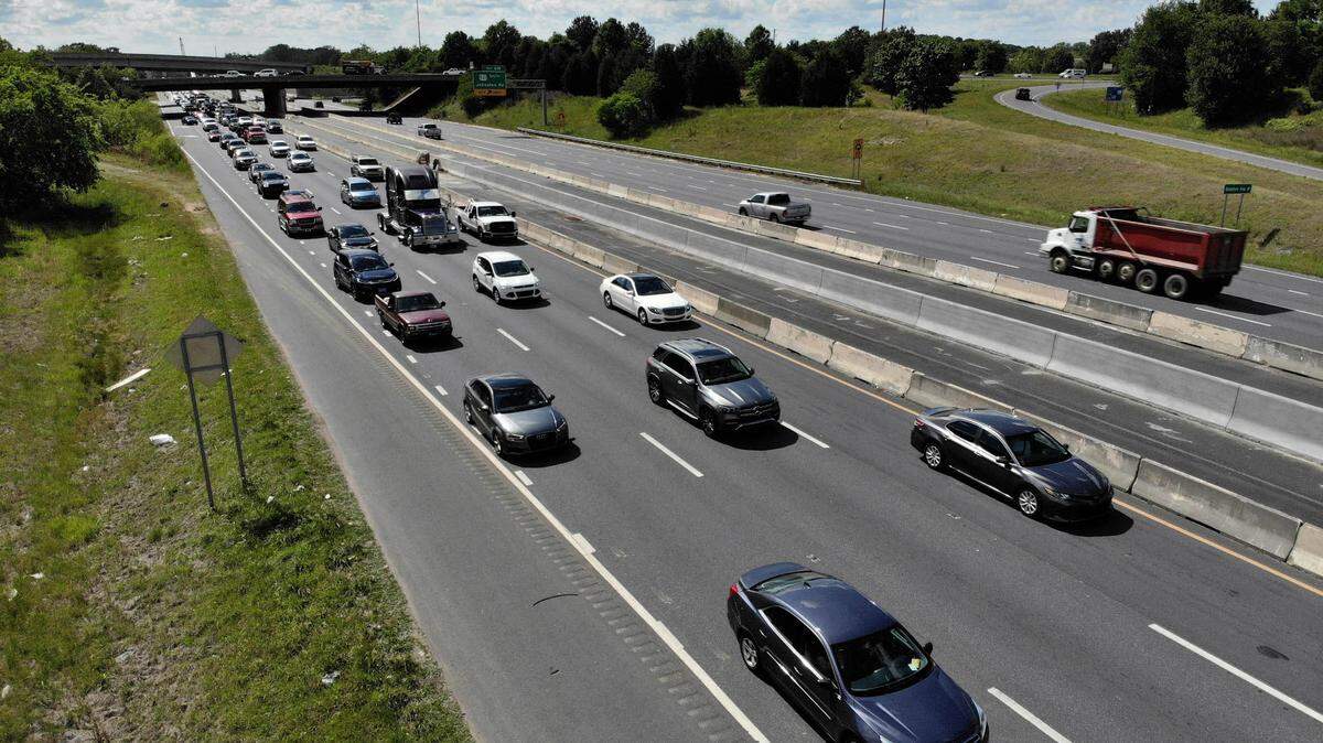 A multi lane highway