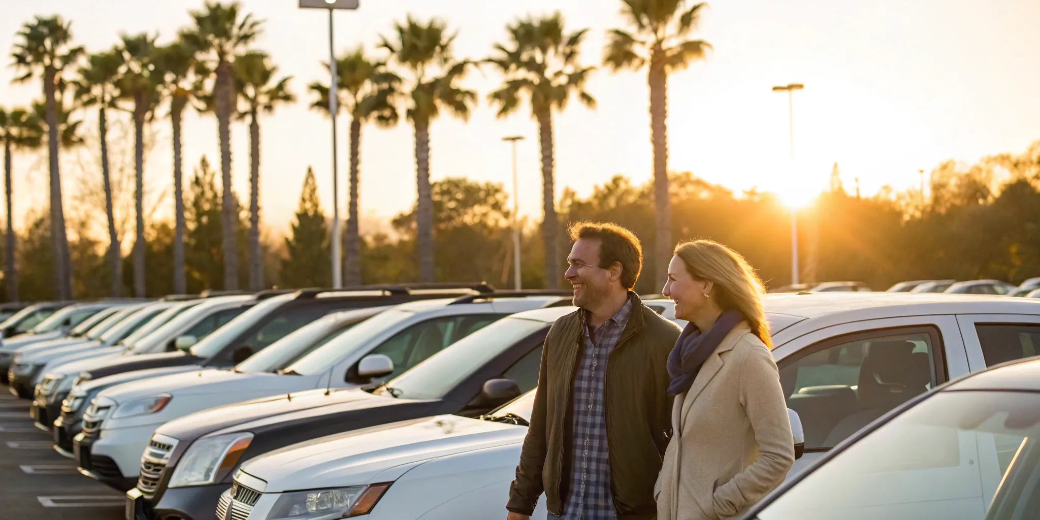 Car dealership lot