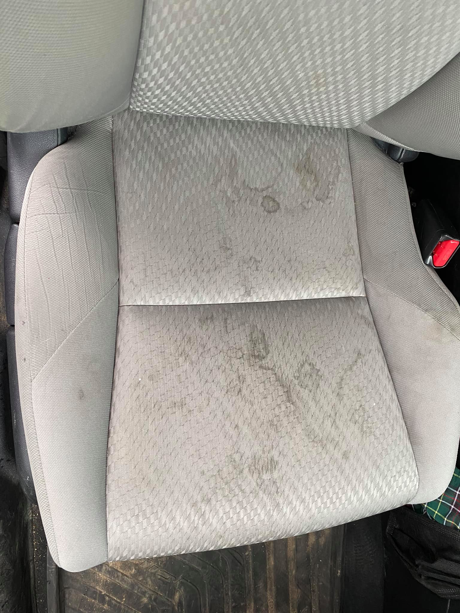 Car seat stain