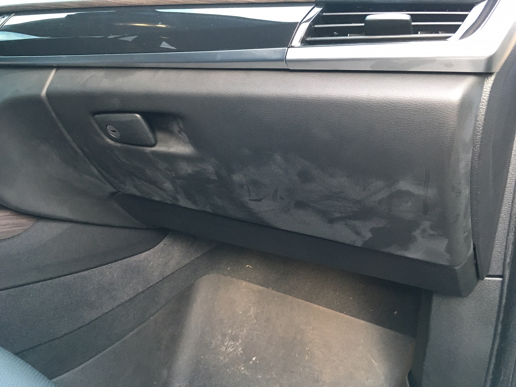 Chalky spots on interior