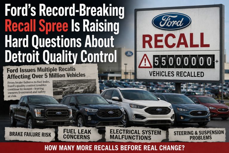 Ford's Record Breaking Recall Spree Is Raising Hard Questions About Detroit Quality Control