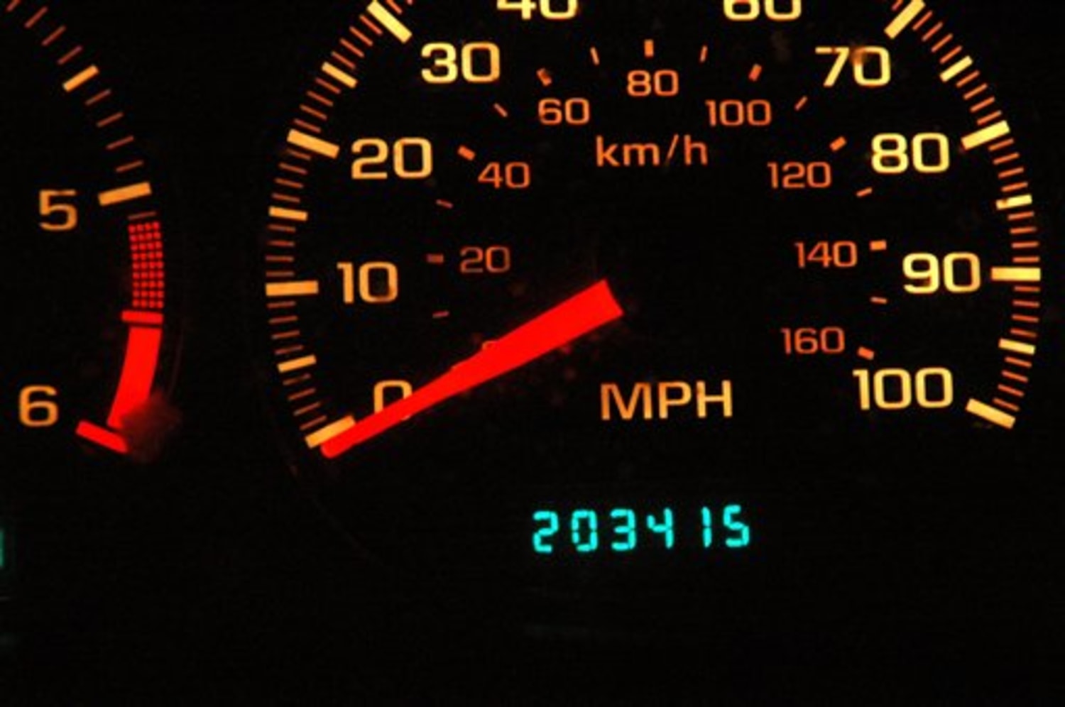 High mileage of 203,415 miles