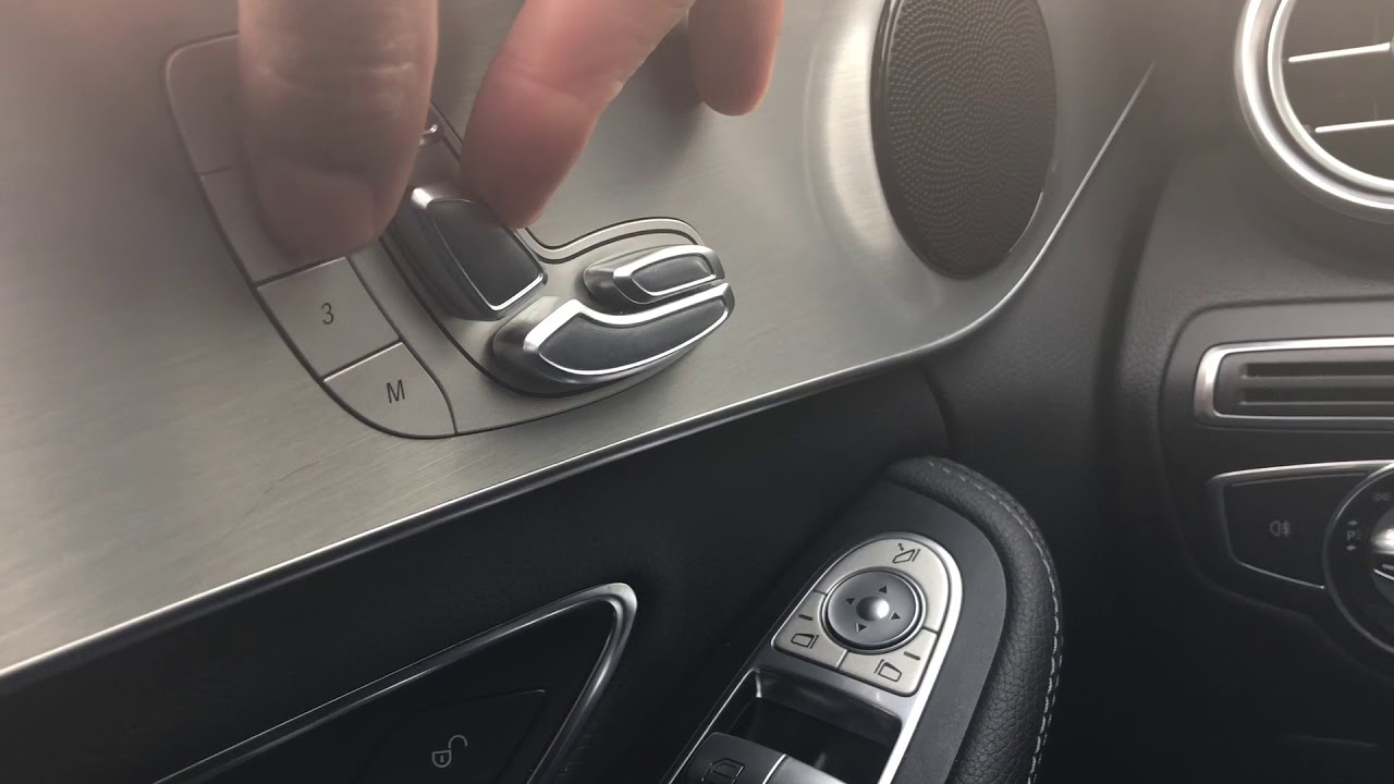 Interior controls from a Mercedes Benz vehicle