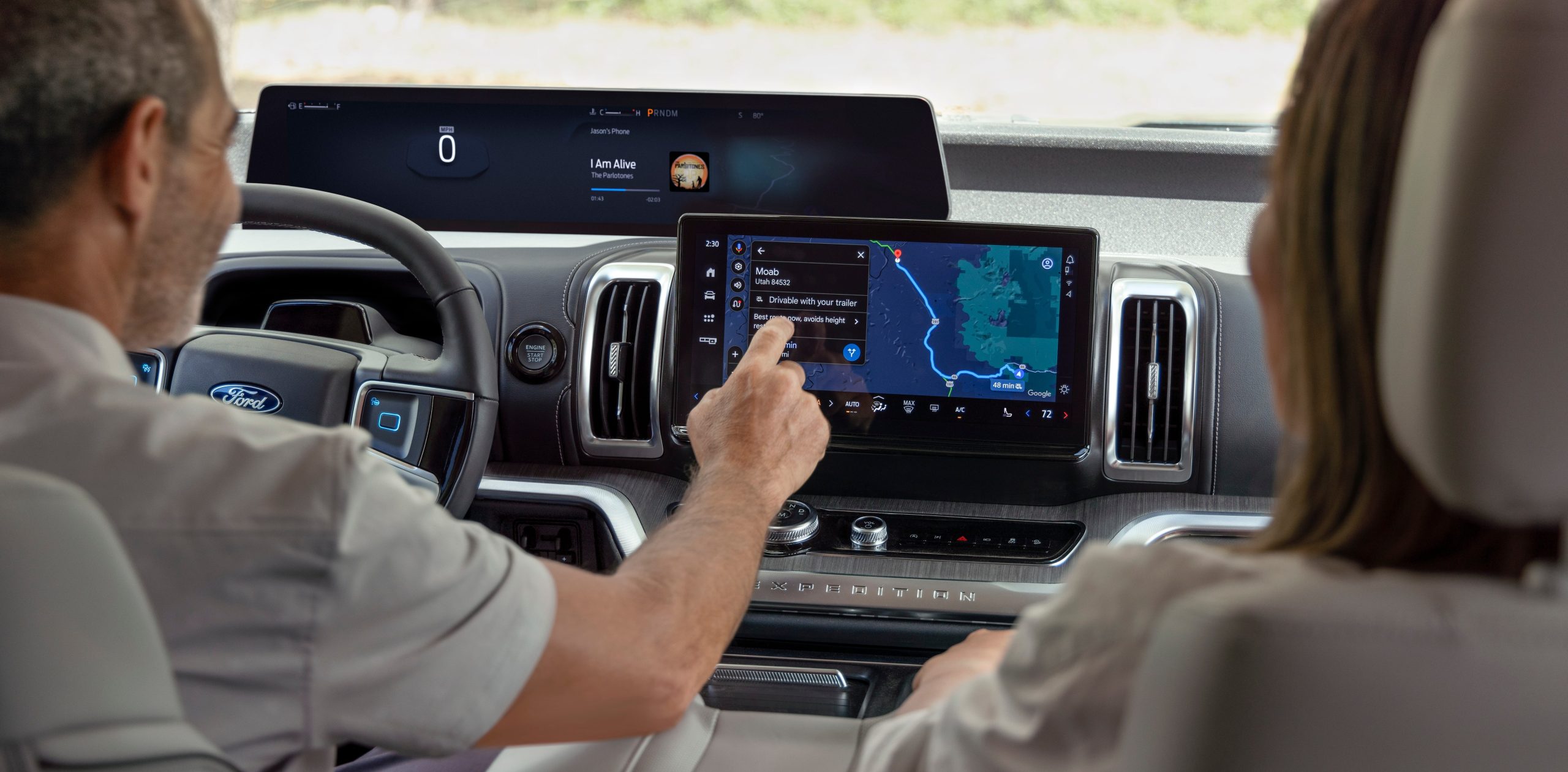 Interior of 2025 Ford Expedition