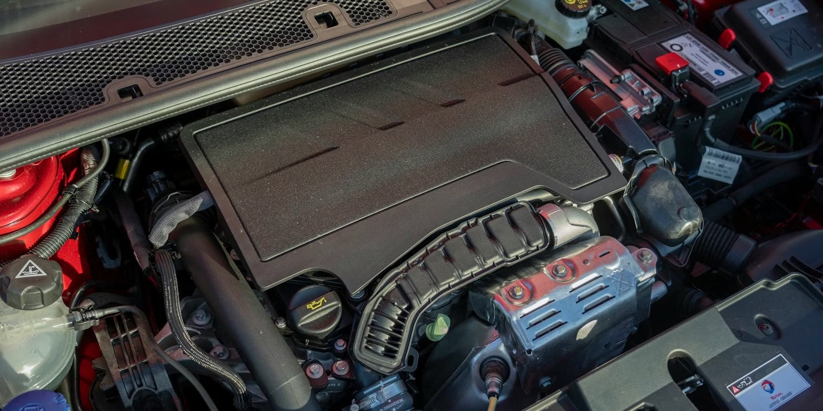 Modern 1.2 litre turbocharged 3 cylinder petrol engine
