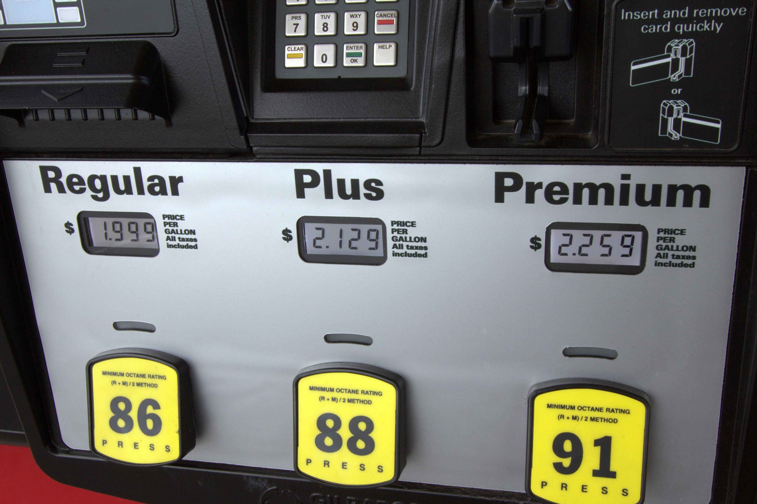 Regular and Premium Fuel