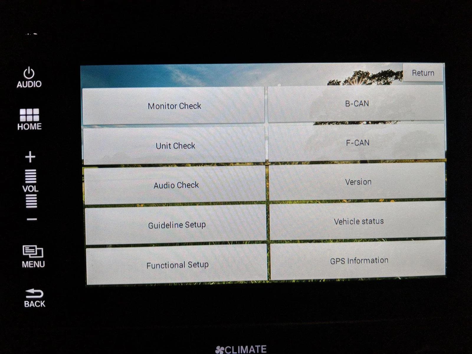 The Hidden Infotainment Engineering Menu