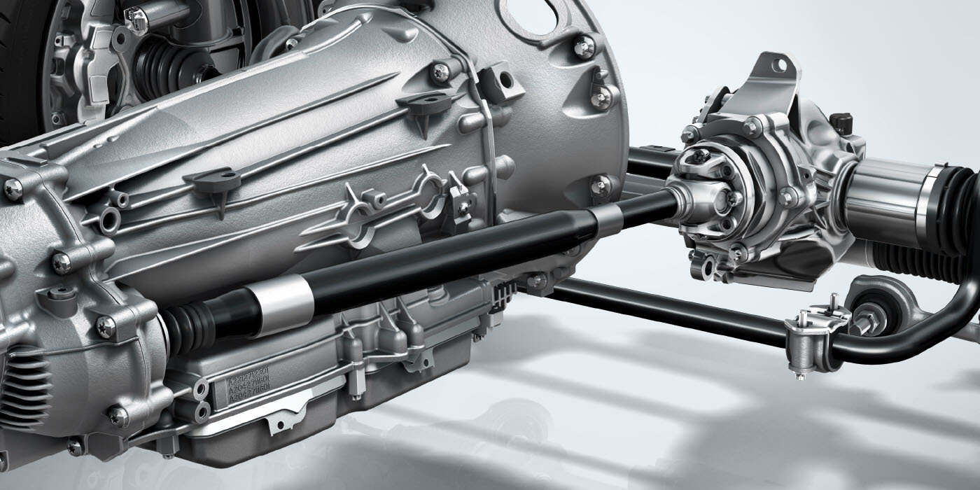 Transmission and driveshaft components