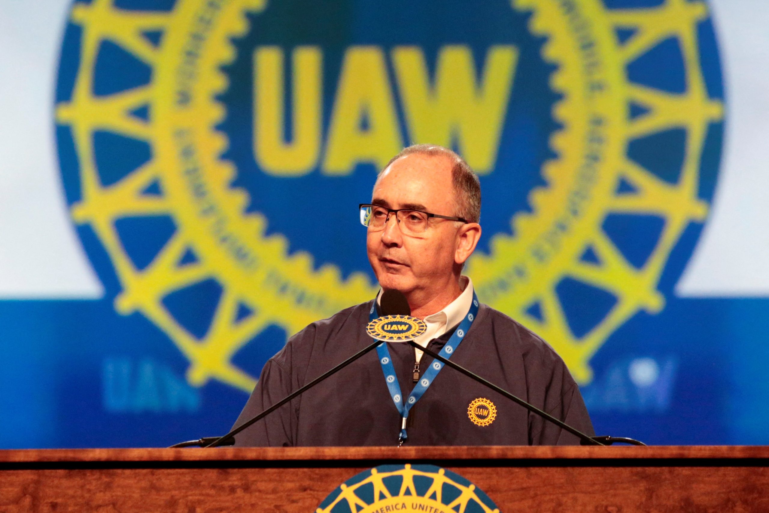 United Auto Workers (UAW) President Shawn Fain