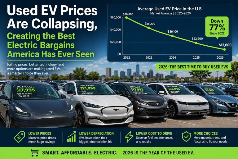 Used EV Prices Are Collapsing, Creating the Best Electric Bargains America Has Ever Seen