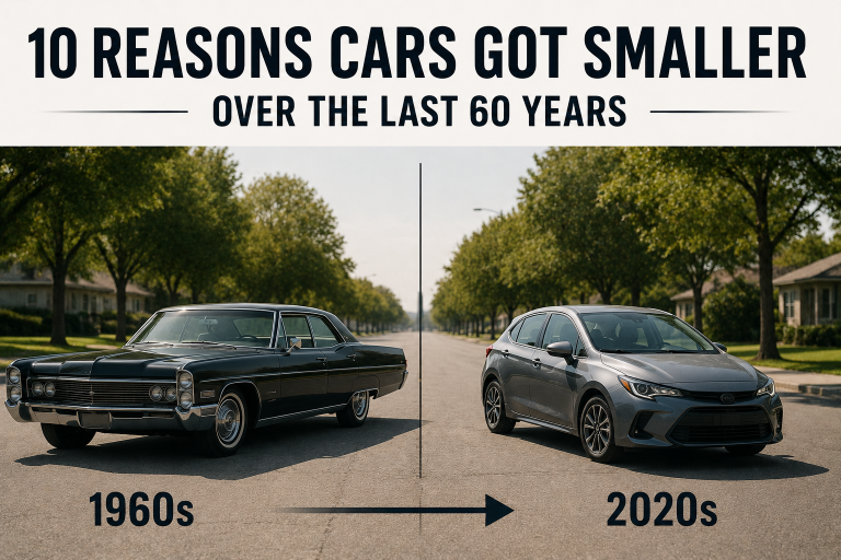 10 Reasons Cars Got Smaller Over Last 60 years