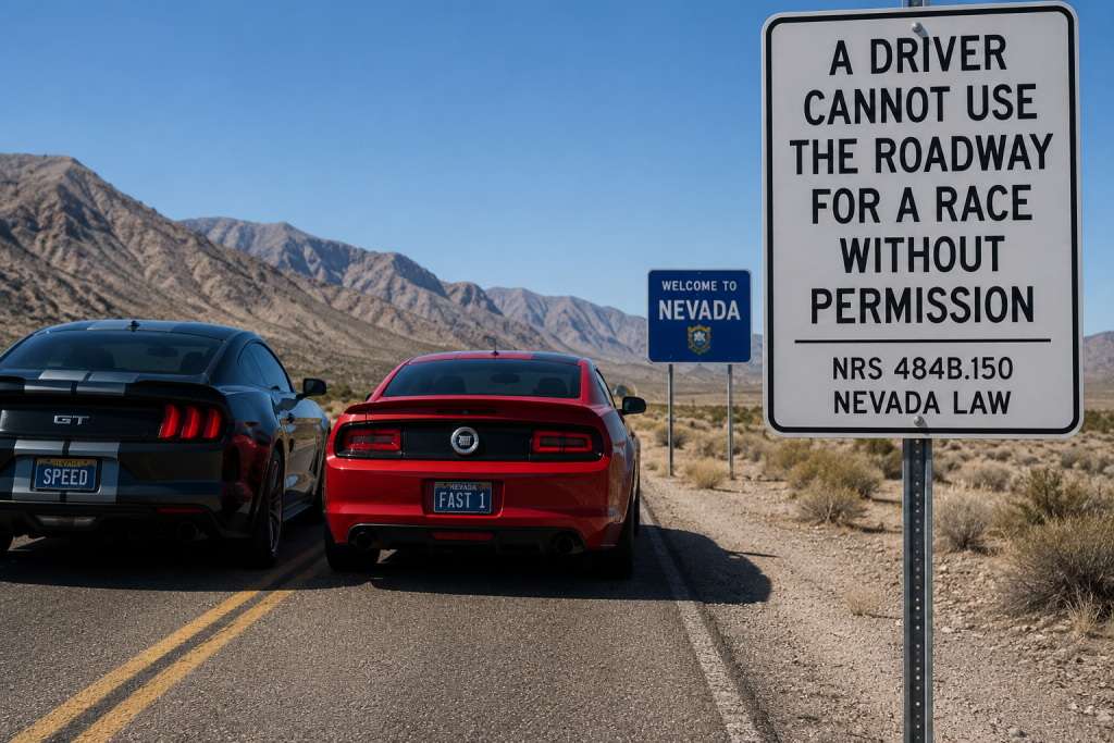 A Driver Cannot Use the Roadway for a Race Without Permission (Nevada's Unusually Broad Racing Rule)
