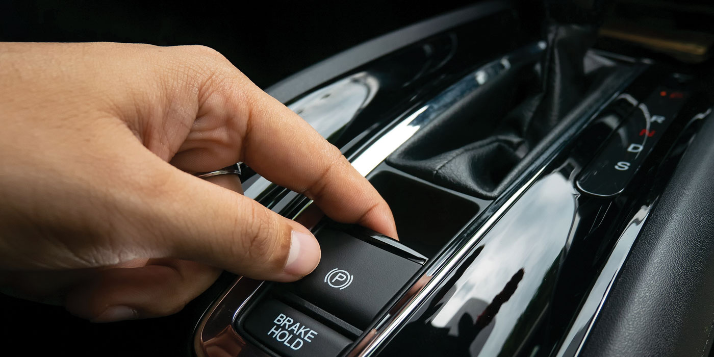 An electronic parking brake An electronic parking brake