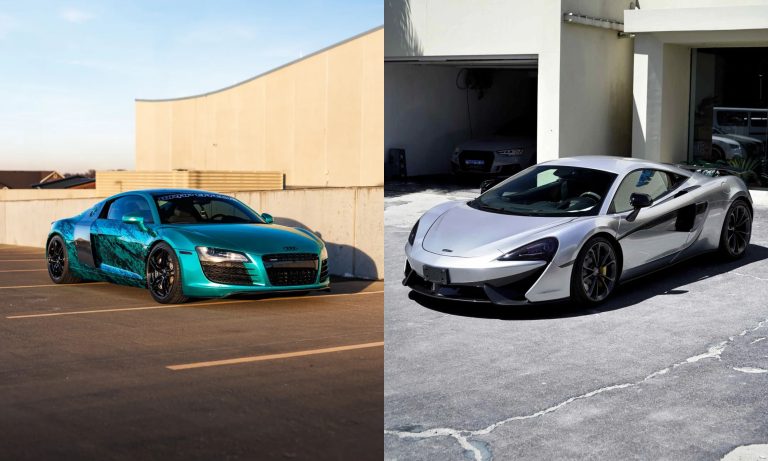 Audi R8 MK1 and McLaren 570S