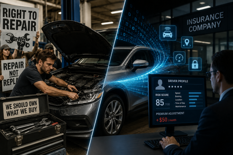 Automakers Fighting Right To Repair While Selling Your Data To Insurers Is Indefensible