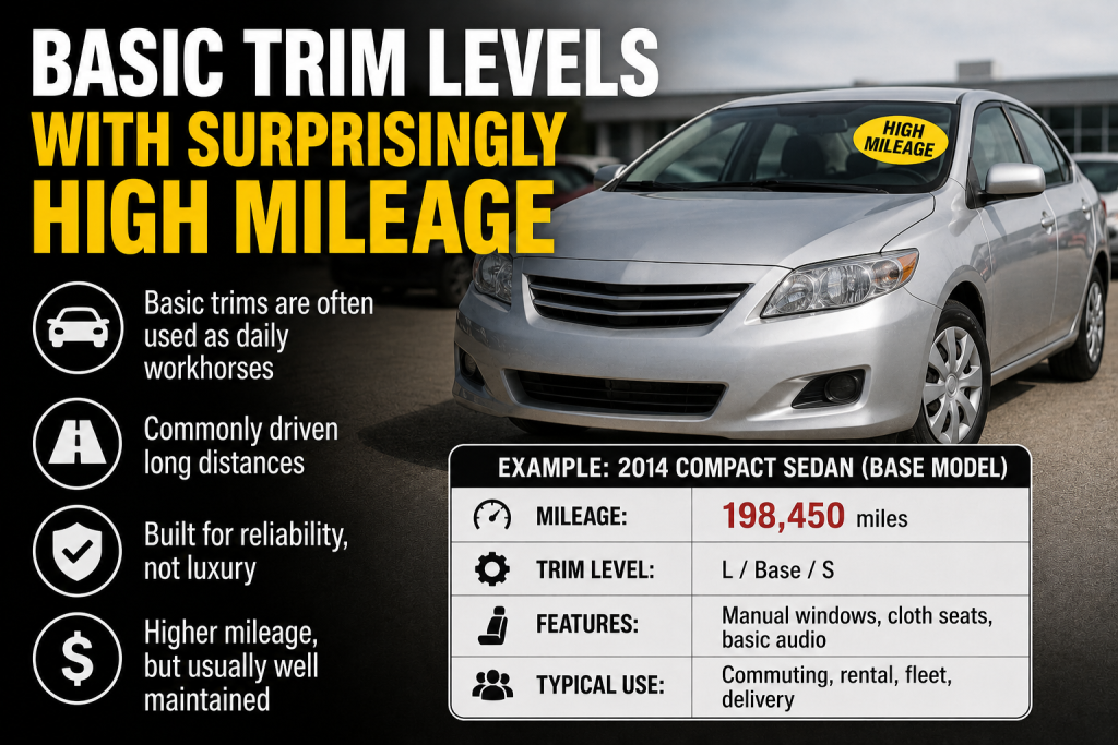 Basic Trim Levels With Surprisingly High Mileage