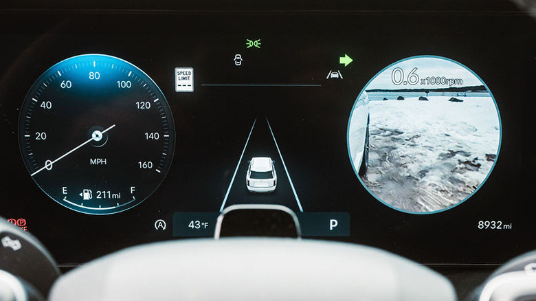 Blind Spot View Monitor In The Digital Instrument Cluster Blind Spot View Monitor In The Digital Instrument Cluster