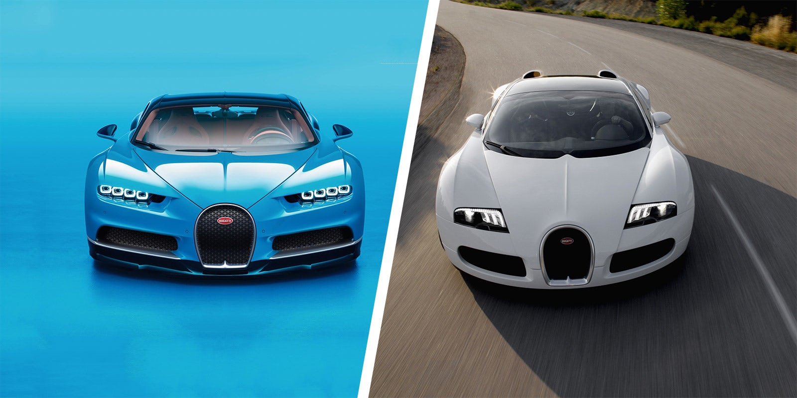Bugatti Veyron and Bugatti Chiron