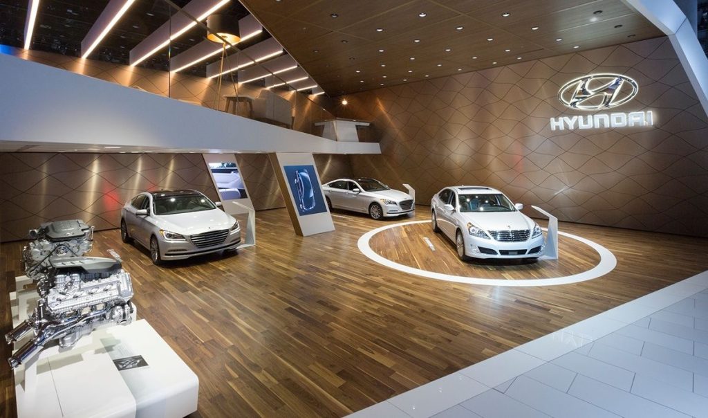 Car on a Showroom Floor For Display Car on a Showroom Floor For Display