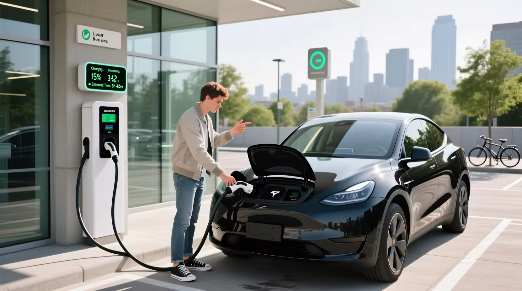 Charging an EV at Public Stations