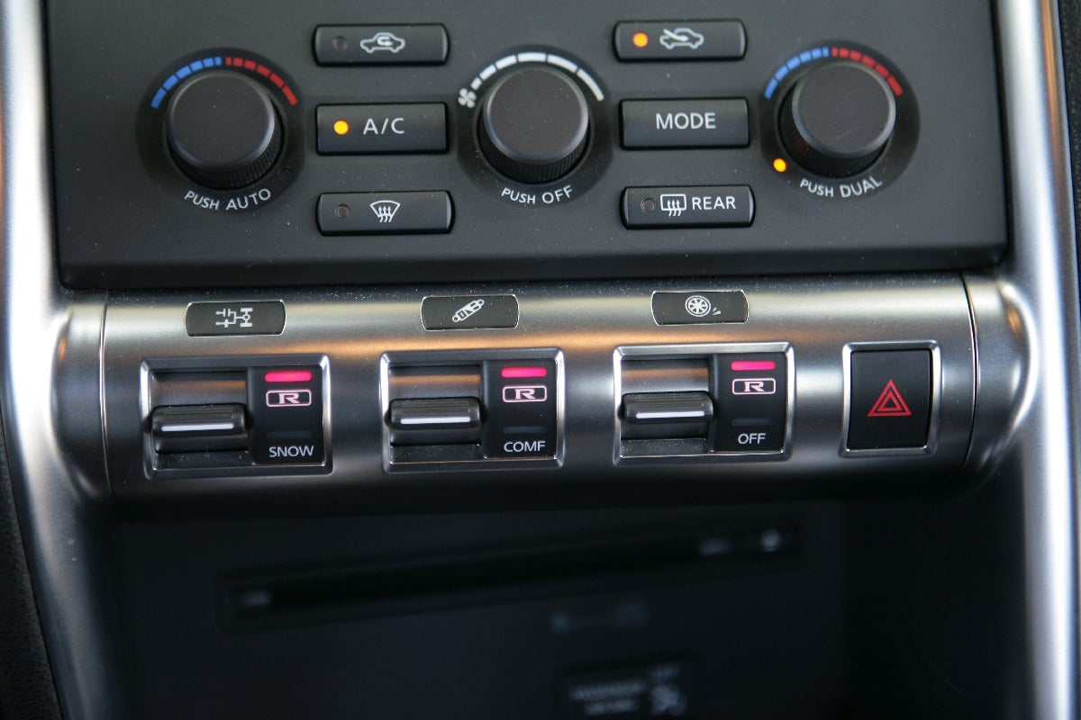 Control panel for a Nissan GT R Control panel for a Nissan GT R