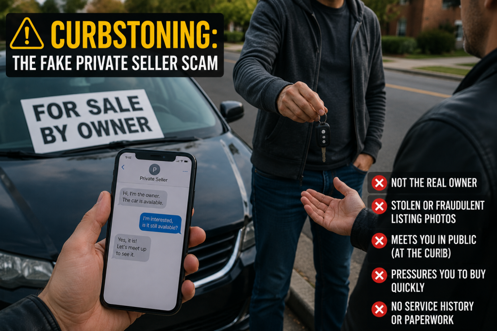 Curbstoning The Fake Private Seller Scam Curbstoning The Fake Private Seller Scam