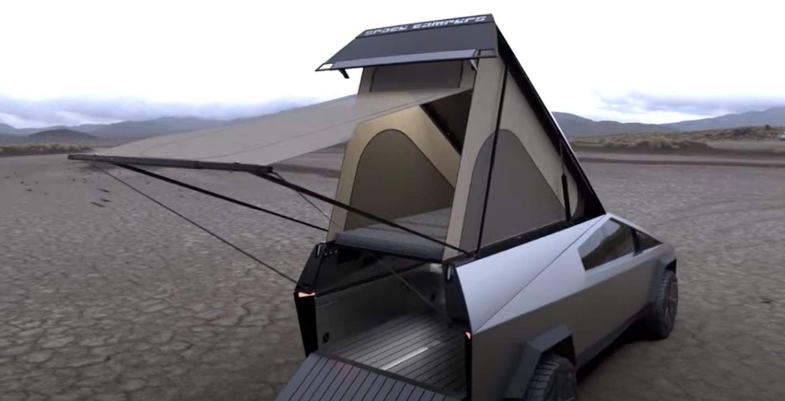 Cybertruck Camping Mode