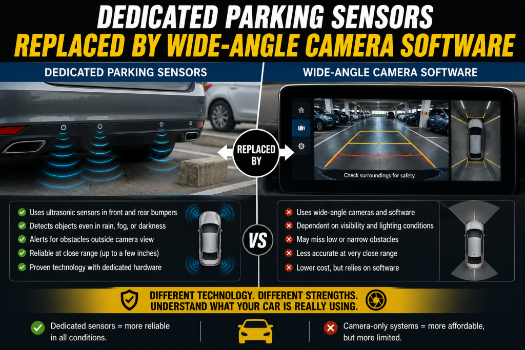 Dedicated Parking Sensors Replaced by Wide Angle Camera Software