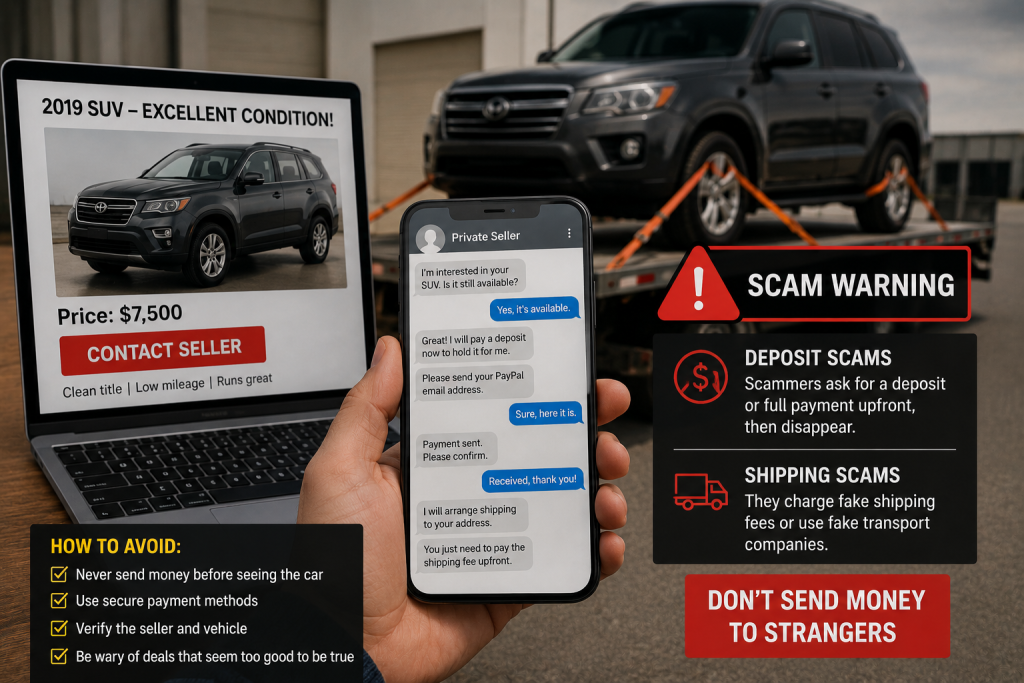 Deposit And Shipping Scams Deposit And Shipping Scams