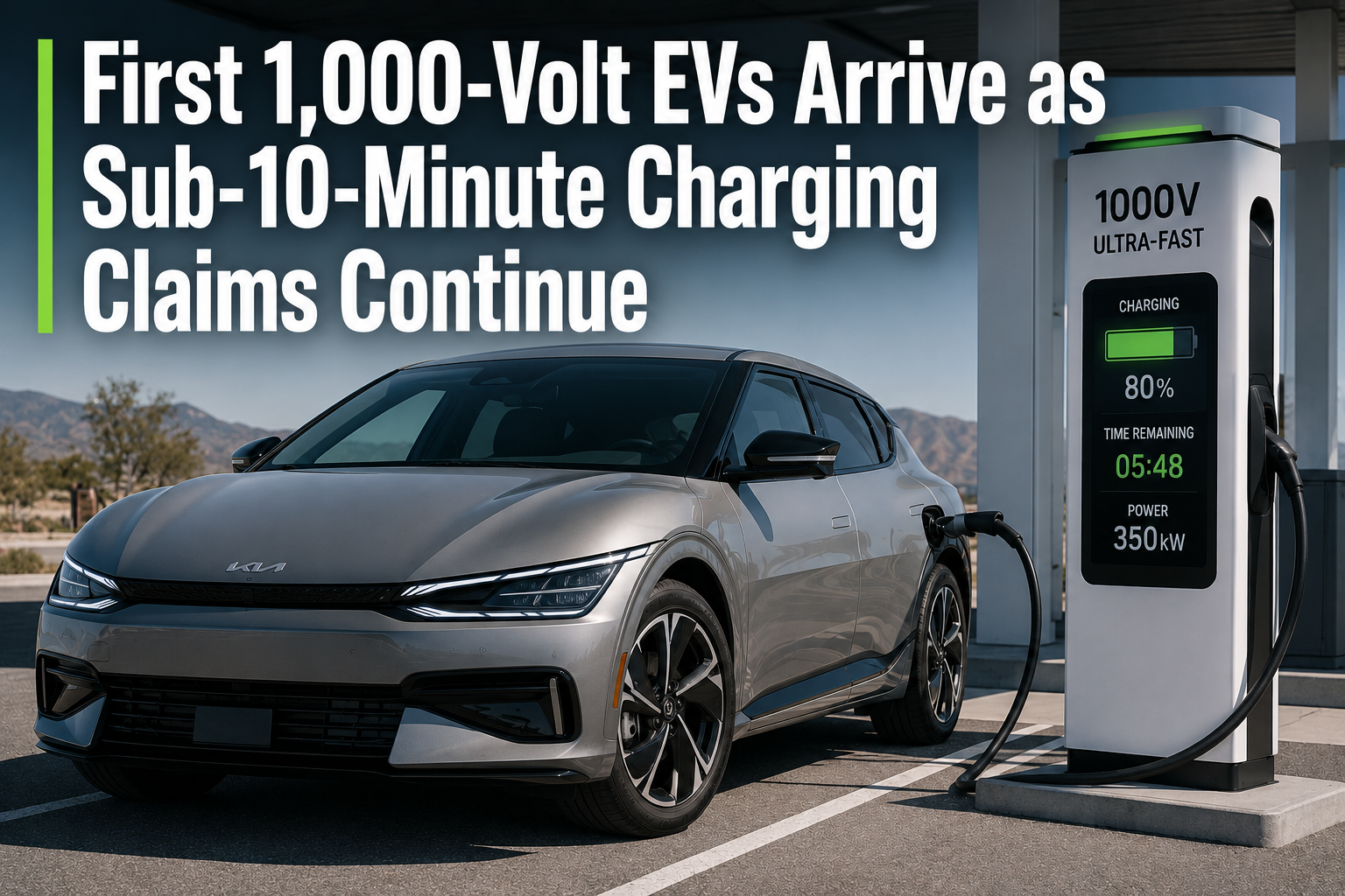 First 1,000 Volt EVs Arrive as Sub 10 Minute Charging Claims Continue