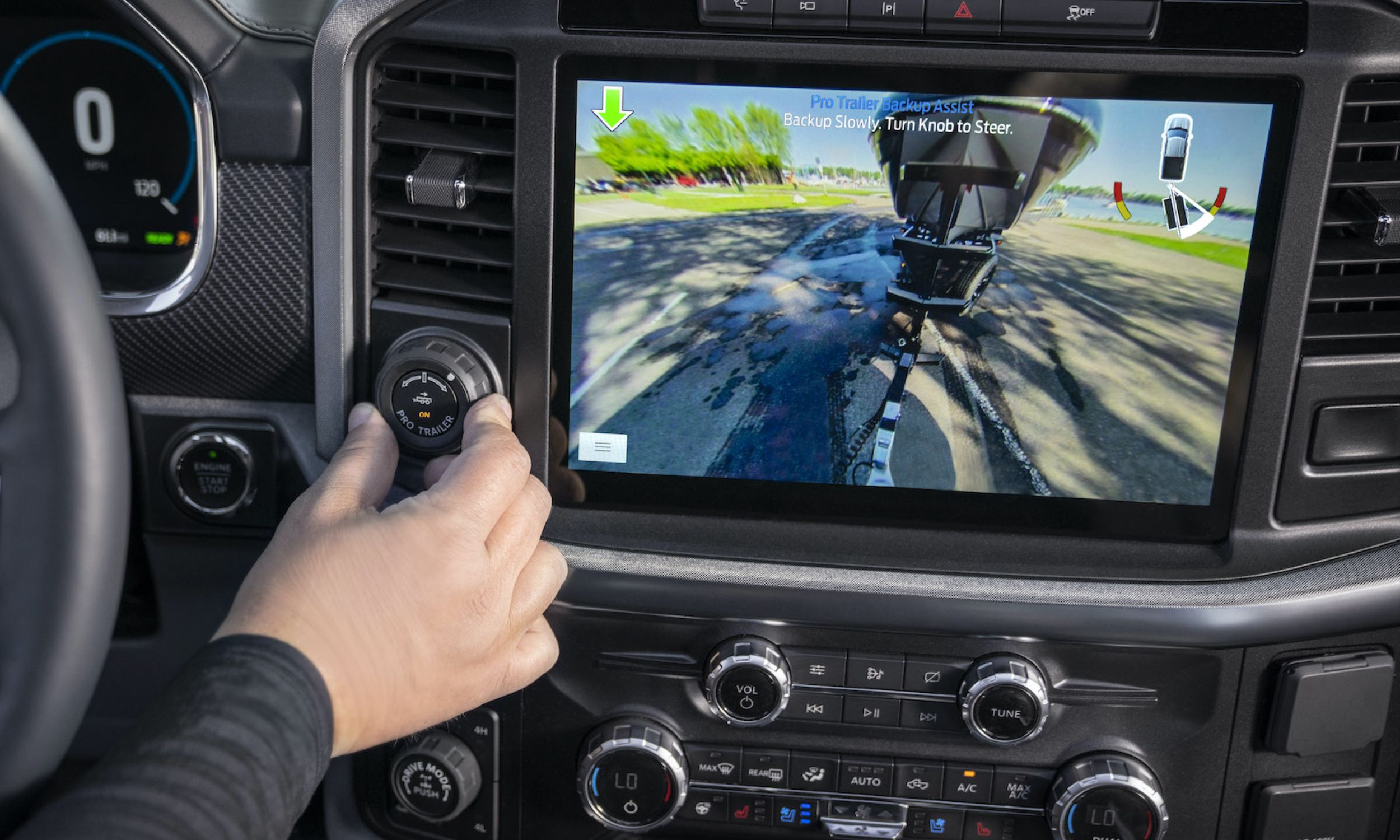 Ford F 150 interior features Pro Trailer Backup Assist