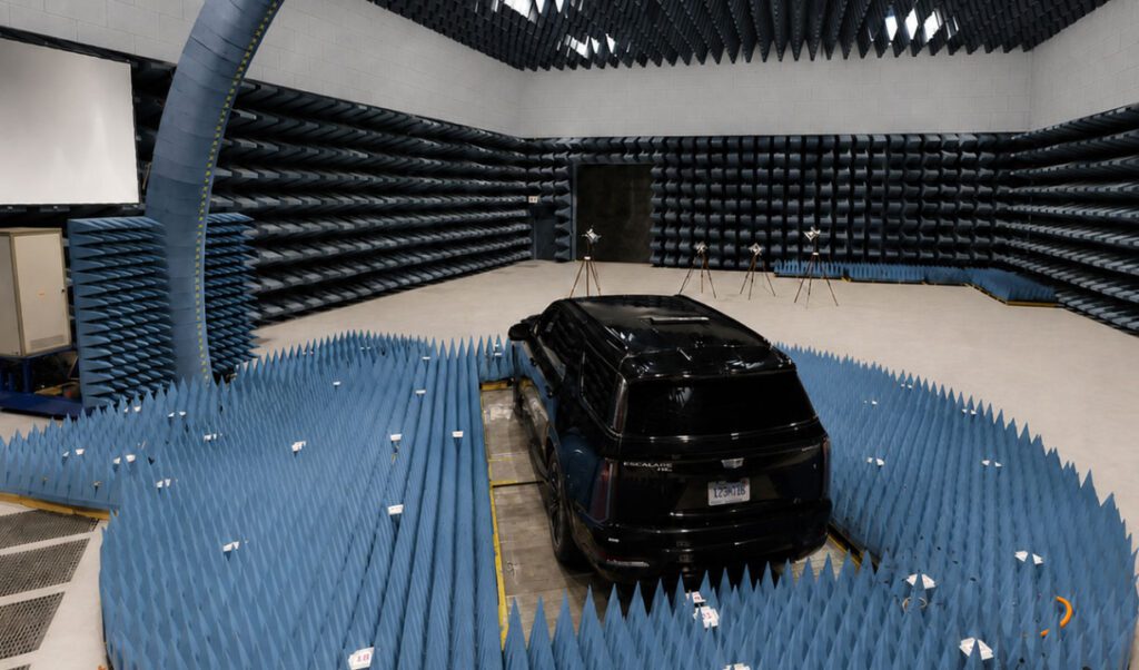 GM’s EMC testing lab at Milford Proving Ground in Michigan