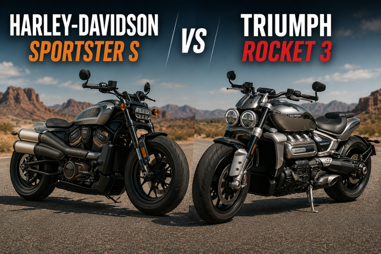 Harley Davidson Sportster S vs Triumph Rocket 3