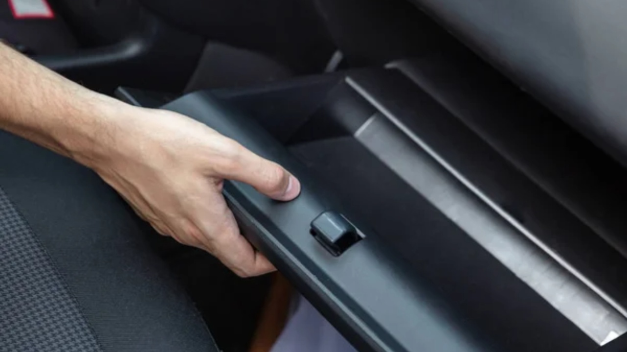 Hidden Glove Box Extensions and Multi Layer Dash Storage Modern Glove Box