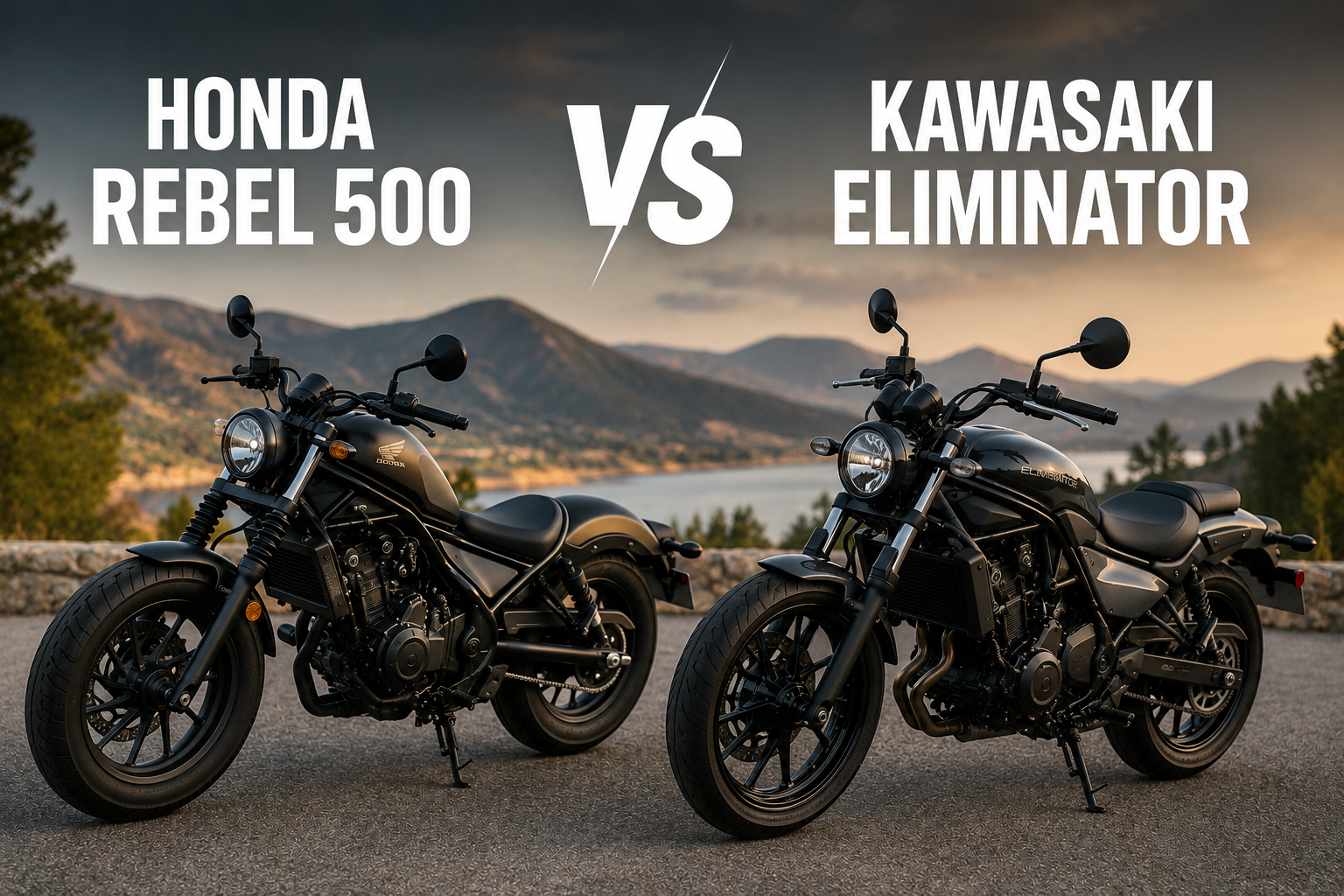 Honda Rebel 500 vs Kawasaki Eliminator