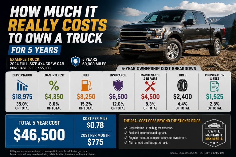 How Much It Really Costs to Own a Truck for 5 Years