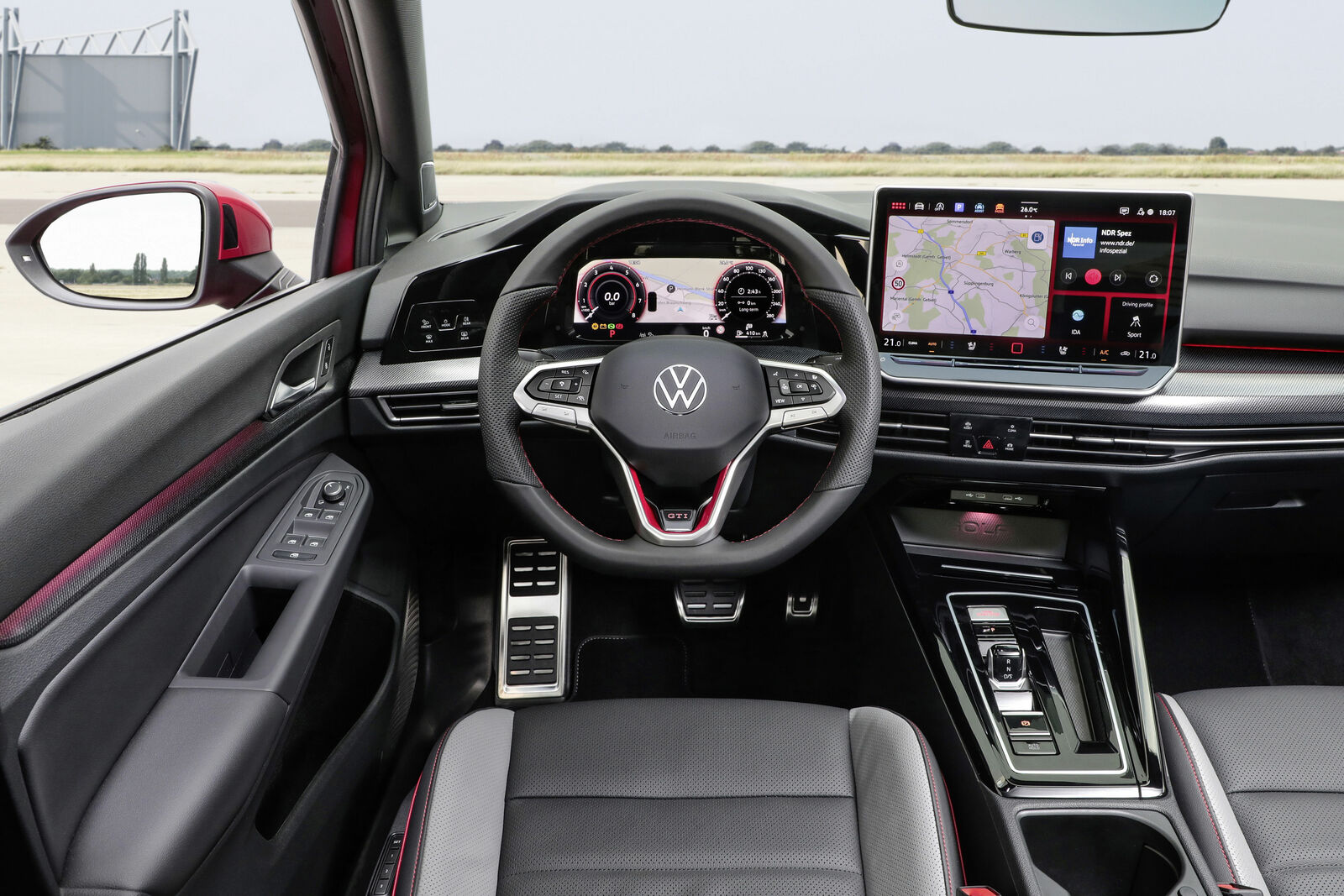 Interior of a 2025 Volkswagen Golf GTI