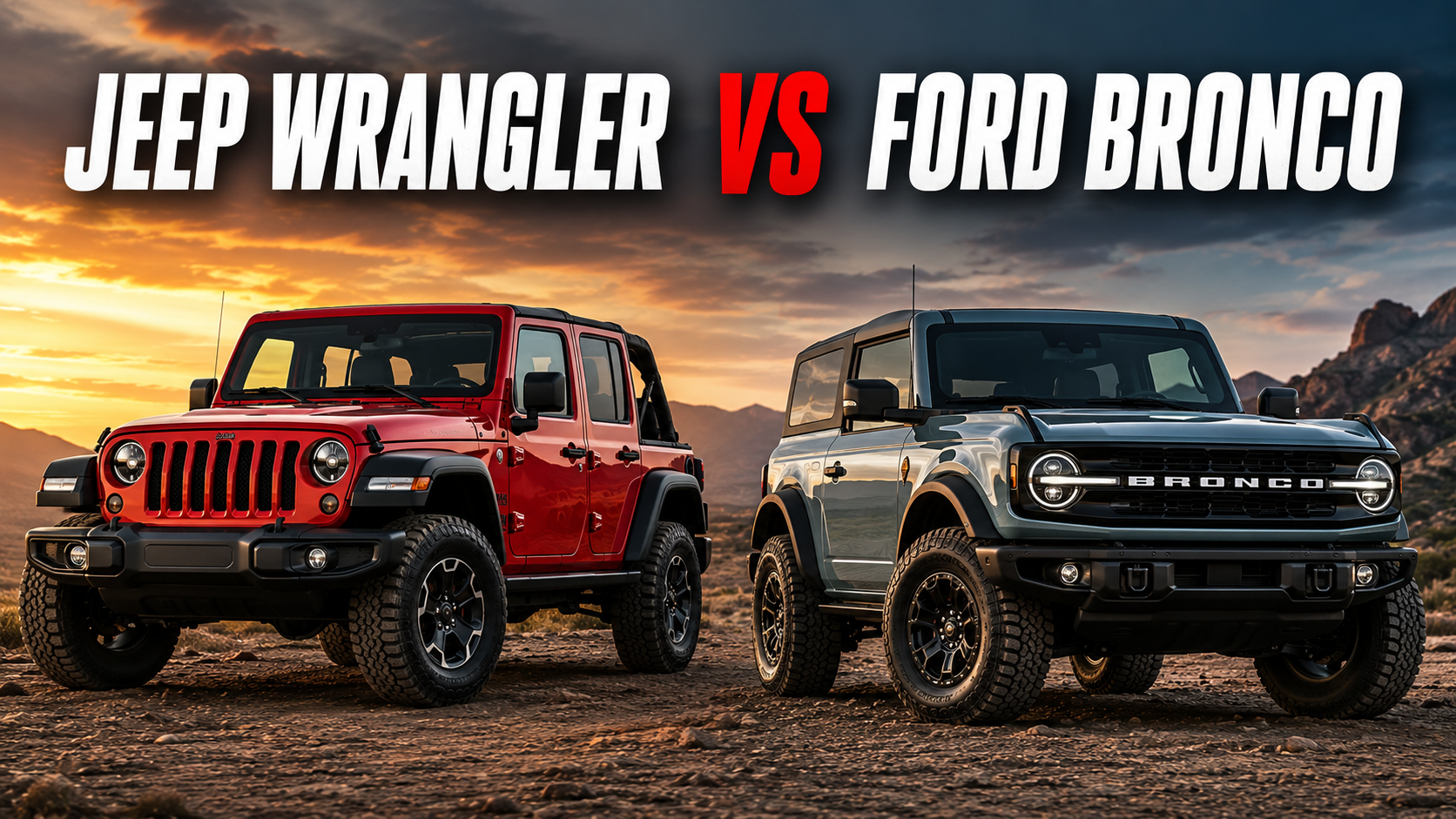 Jeep Wrangler vs Ford Bronco