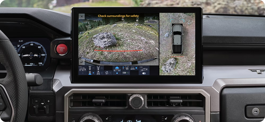Multi Terrain Monitor That Shows Obstacles Around The Truck